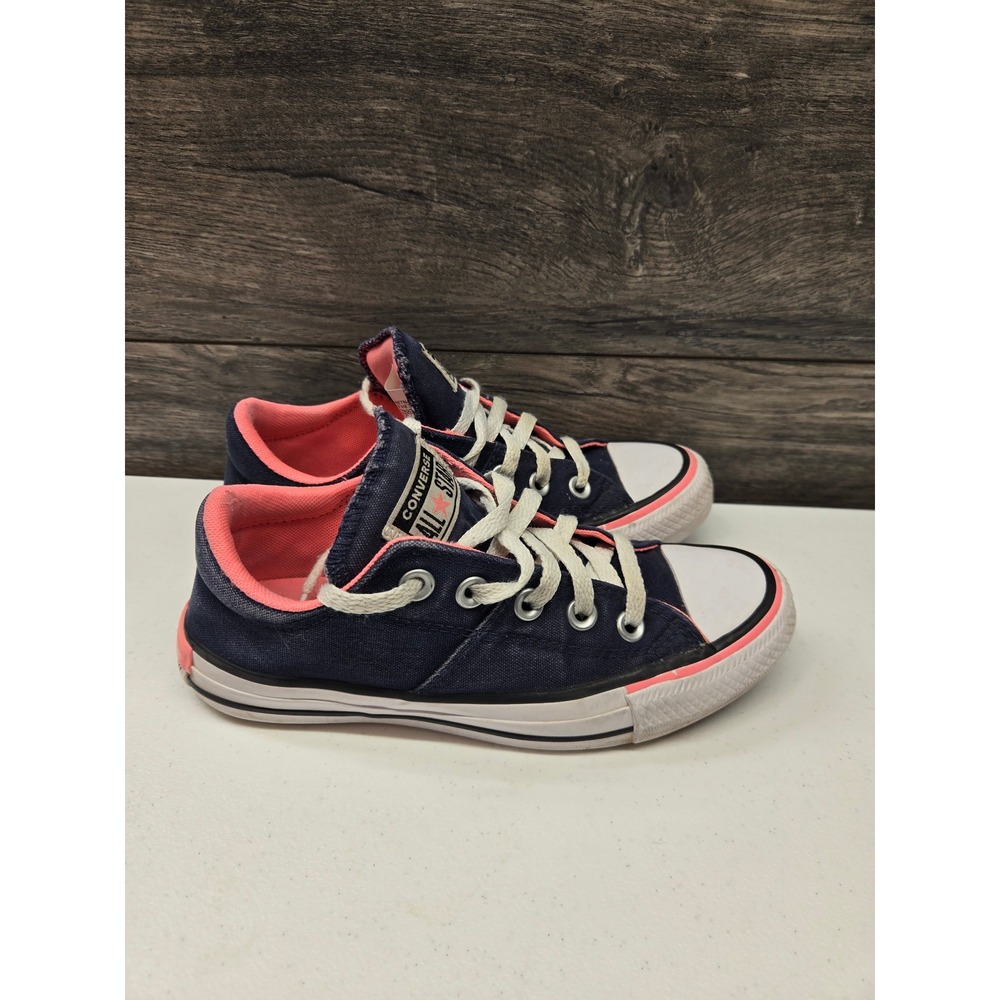 Converse Chuck Taylor All Star Madison Navy Blue Coral Pink Sneakers 567726C